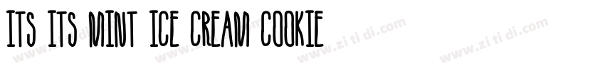 its its mint ice cream cookie sandwiches字体转换